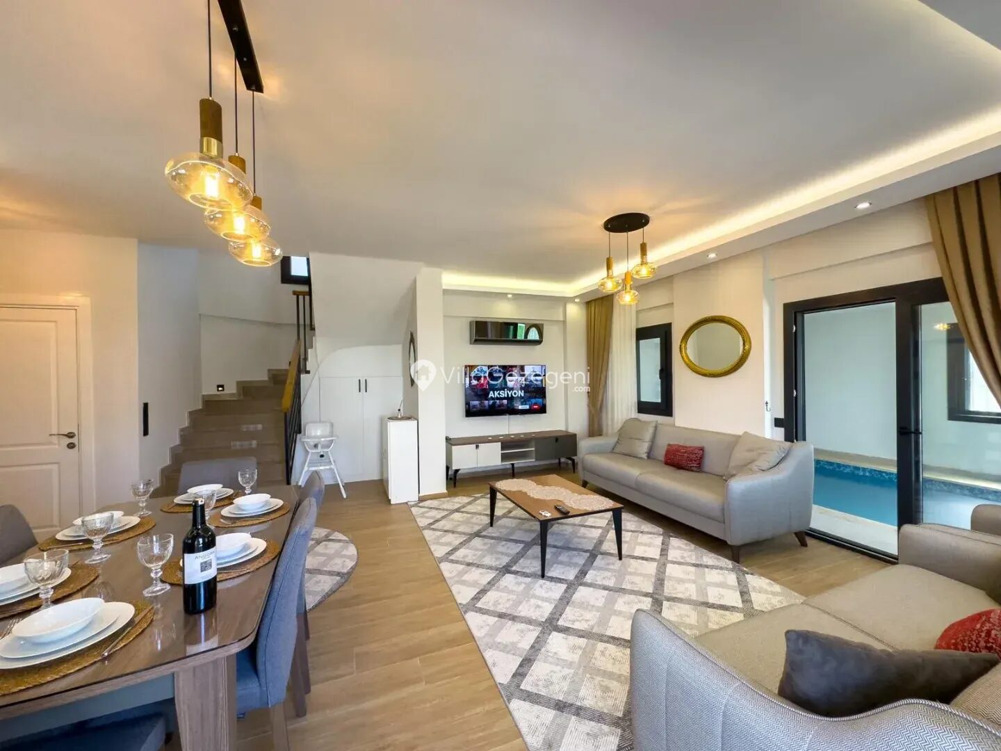 Villa Romeo Ovacık Salon 1 – Ovacık kiralık villa
