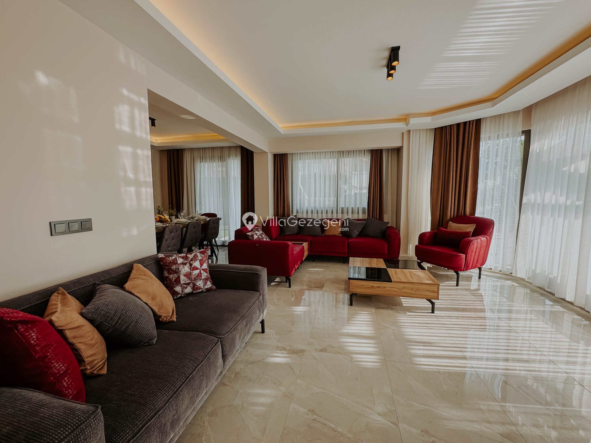 Villa Devin Ovacık Salon 1 – Ovacık kiralık villa