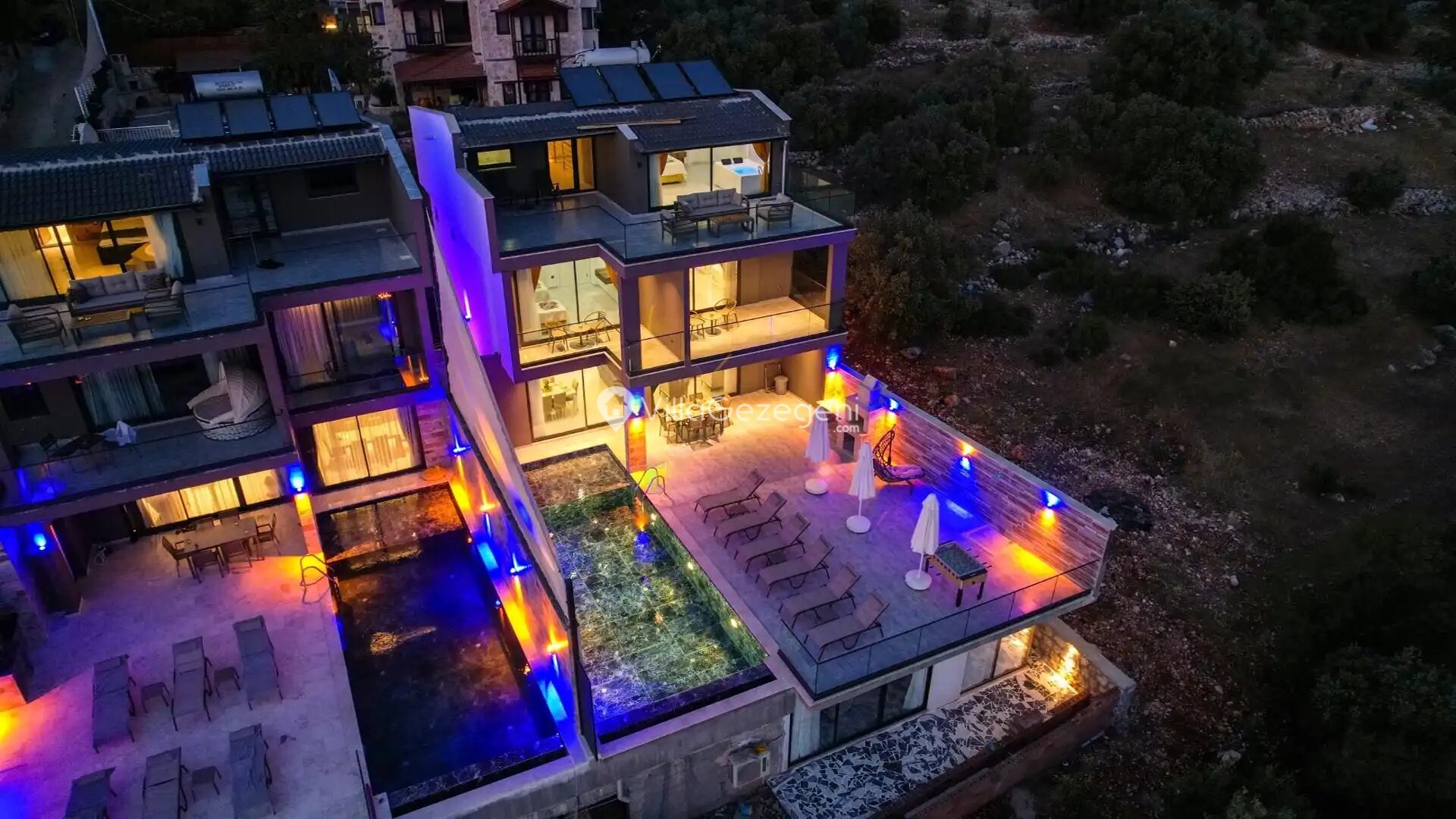 Villa Puan 3 Drone / hava çekimi 2 – Kaş kiralık villa