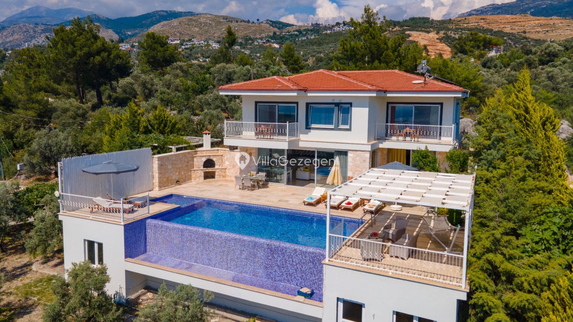 Villa Lina Drone / hava çekimi 3 – Üzümlü kiralık villa