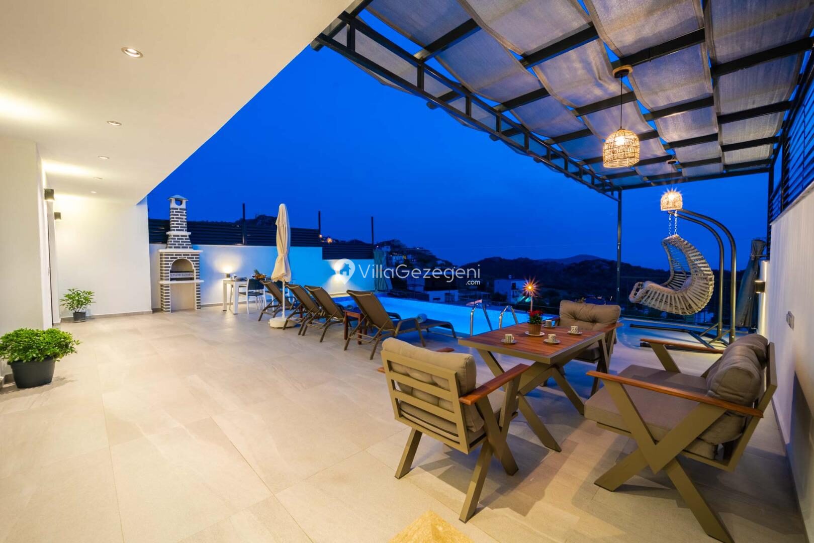 Villa Ediz Kördere Yemek alanı 7 – Kördere kiralık villa