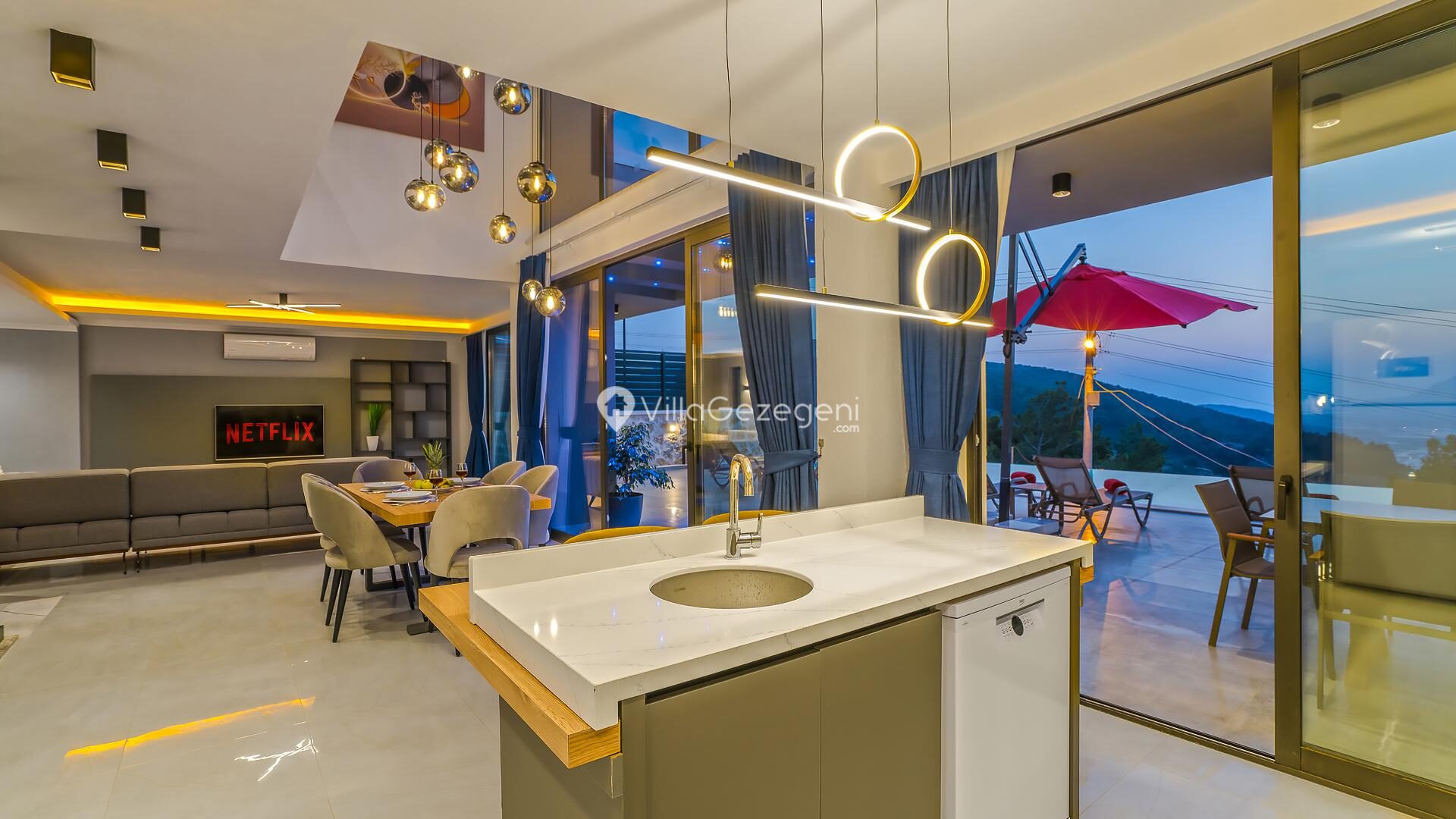 Villa Hedef Mutfak 2 – Akbel kiralık villa