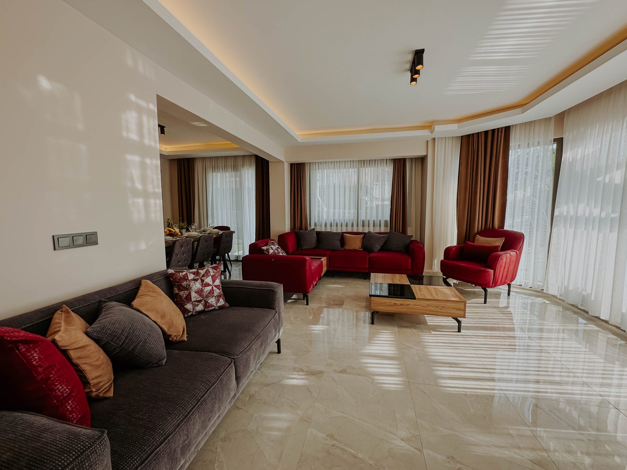 Villa Devin Ovacık Salon 1 – Ovacık kiralık villa