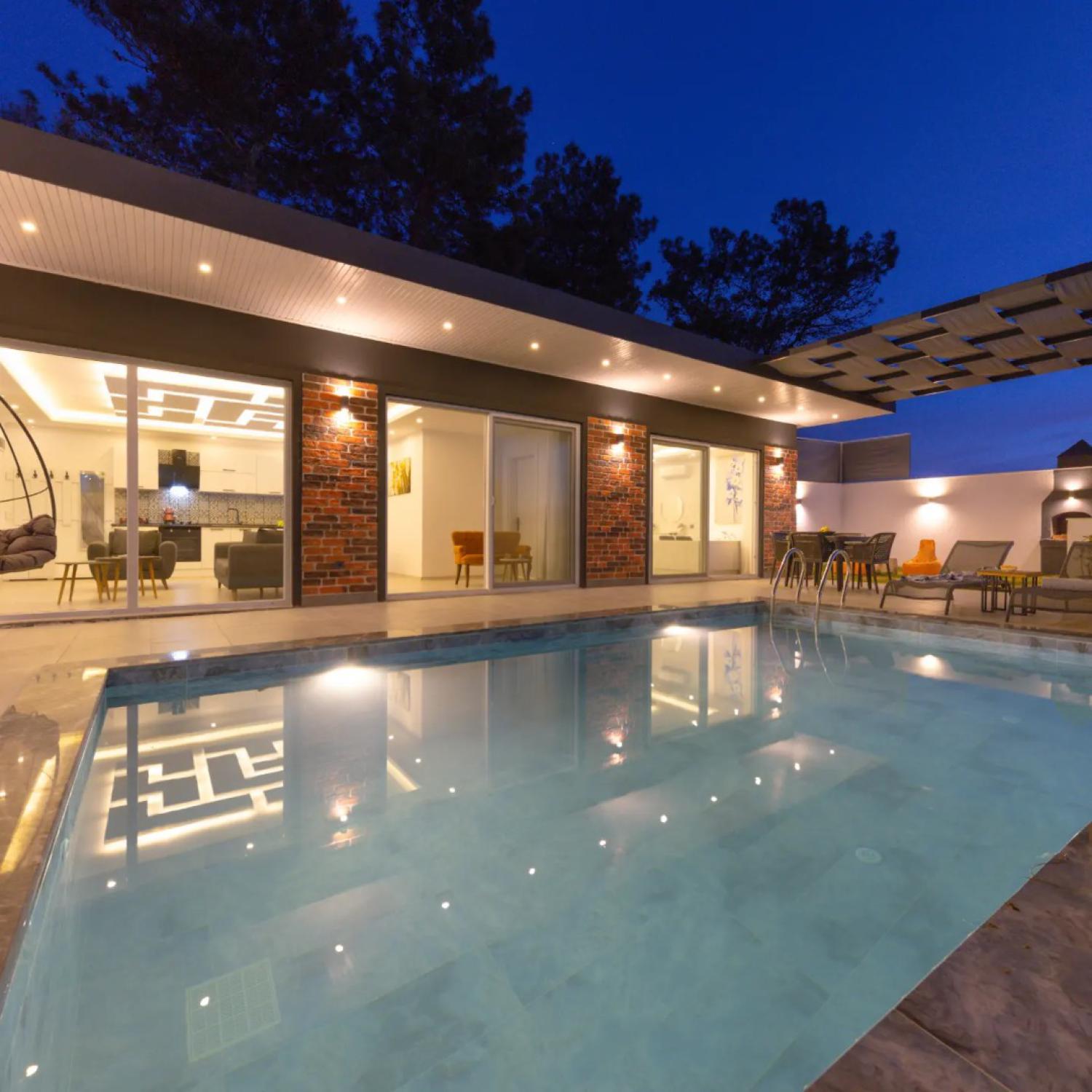 Villa Lisa, Kalkan'da (2) Kişilik Jakuzili ve Muhafazakar Kiralık Balayı Villası