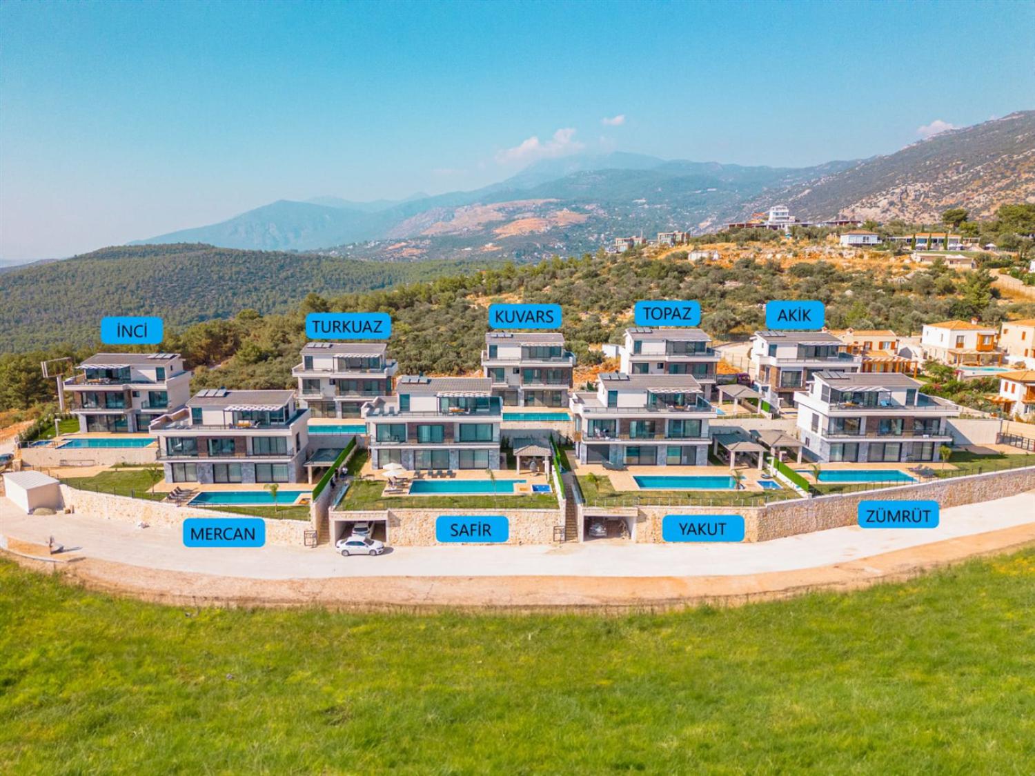 Villa Akdağ Kuvars, Kalkan'da (8) kişilik Lüks Kiralık Villa