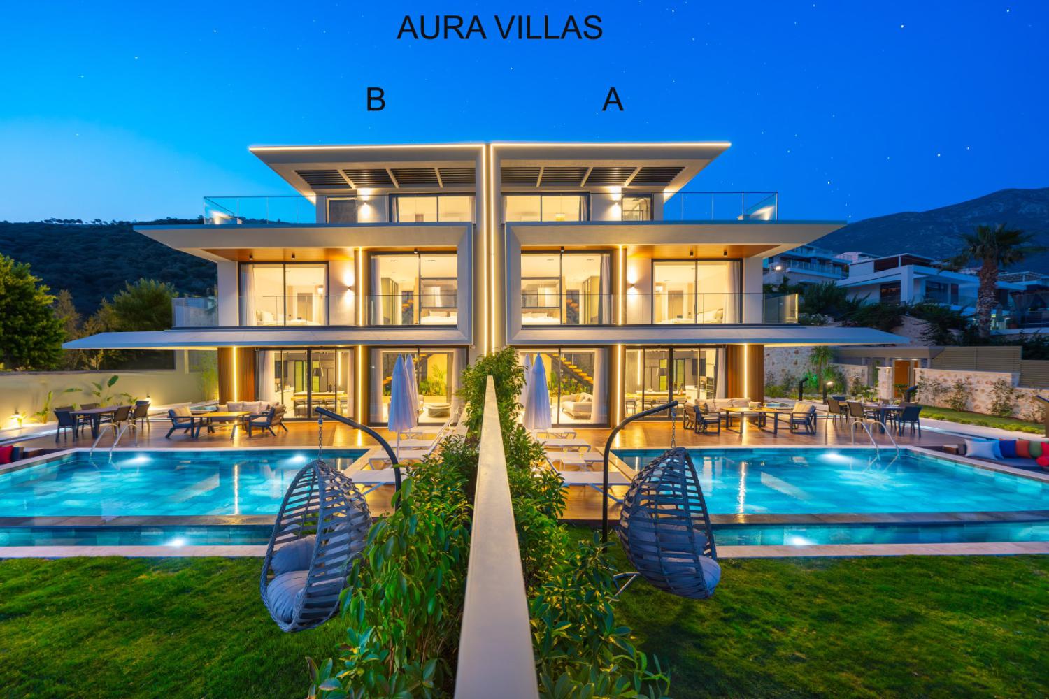 Villa Aura B ,3 odalı 6 kişilik lüks kiralık villa