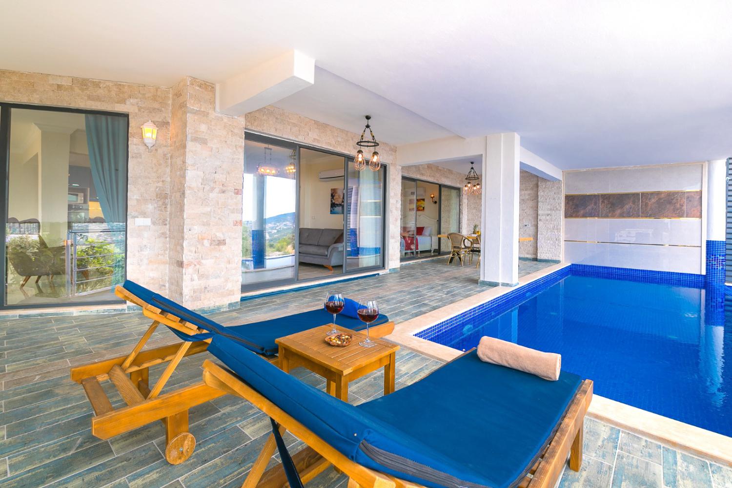 Villa Hills Spring, Kalkan'da (2) Kişilik Muhafazakar Kiralık Balayı Villası