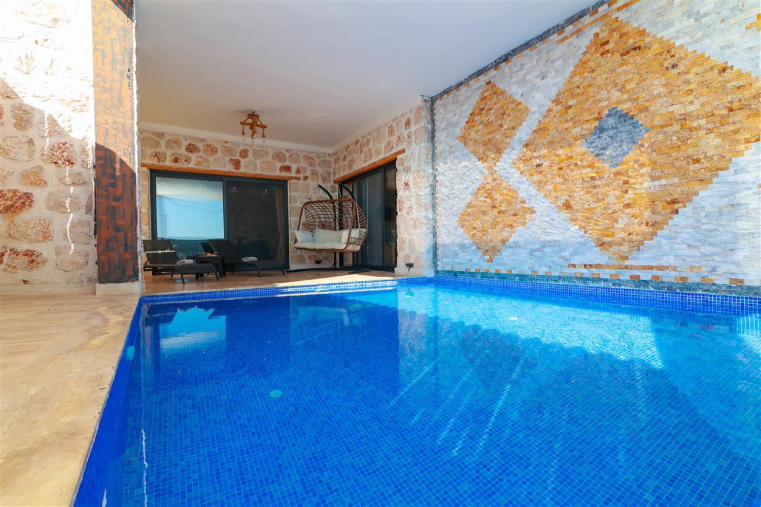 Villa Jungle Duo ; Kalkan Akbel'de 2 kişilik deniz manzaralı Kiralık Tatil Villası.