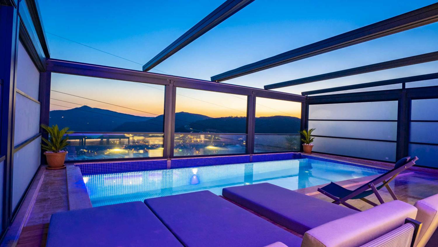 Villa La Kaya (6) Kişilik Deniz Manzaralı Geniş Aile ve Arkadaş Grubu Villası