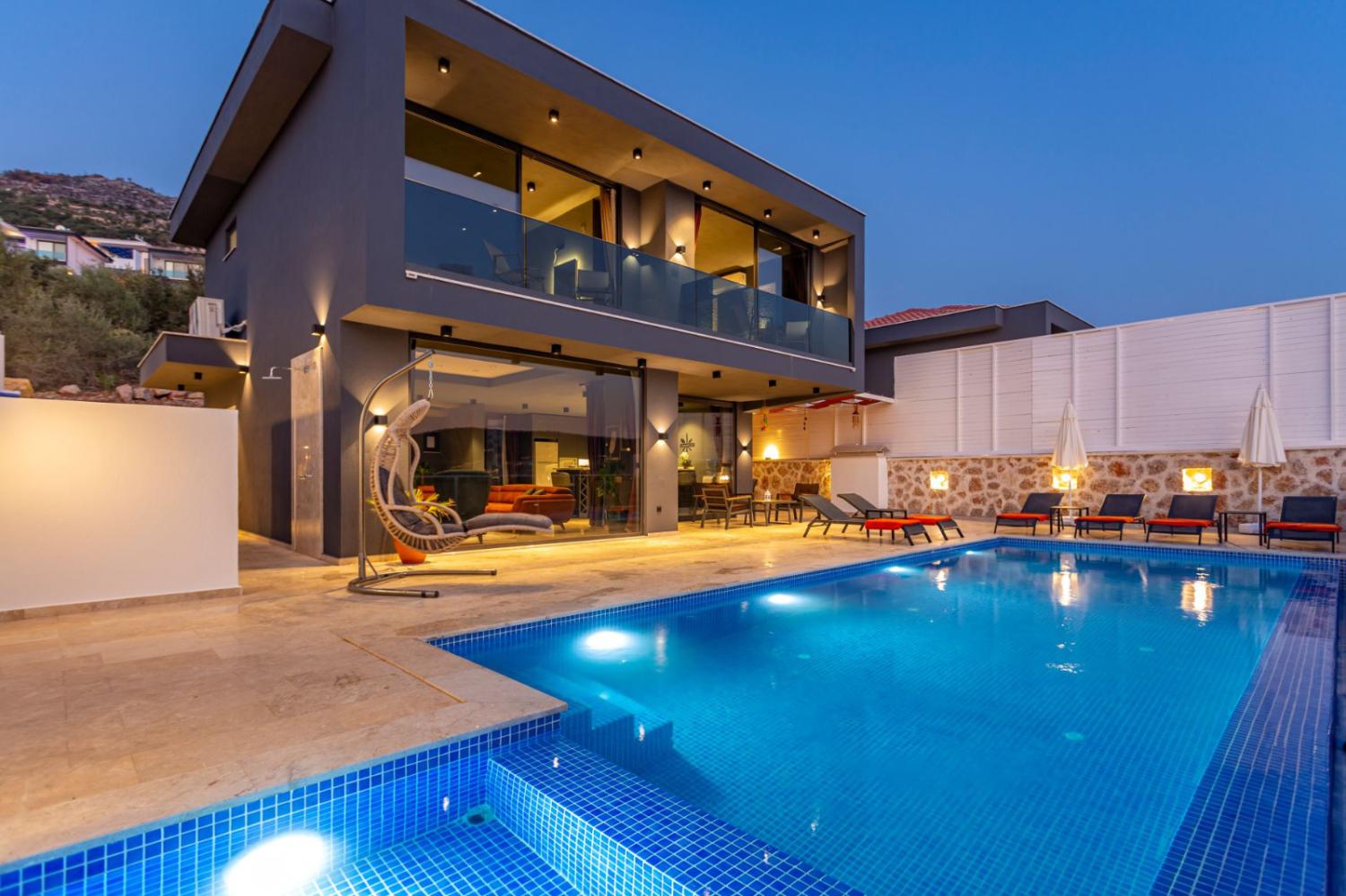 Villa Likya Premium, Kalkan Yeşilköy Bölgesinde 2 Yatak Odalı 4 Kişilik Lüks Tatil Villası