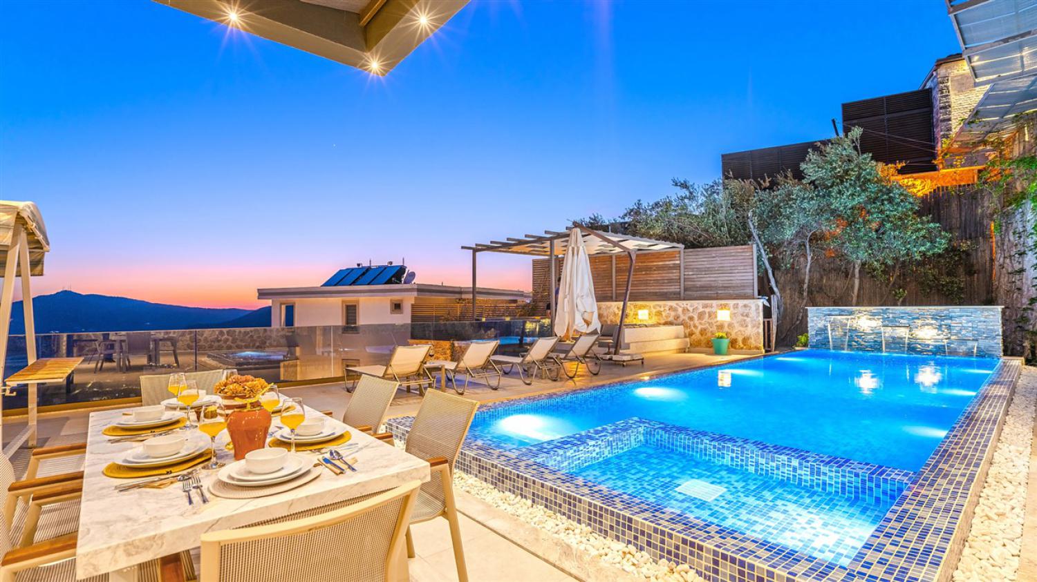 Villa Mecan Blu (6) Kişilik Deniz Manzaralı Geniş Aile ve Arkadaş Villası