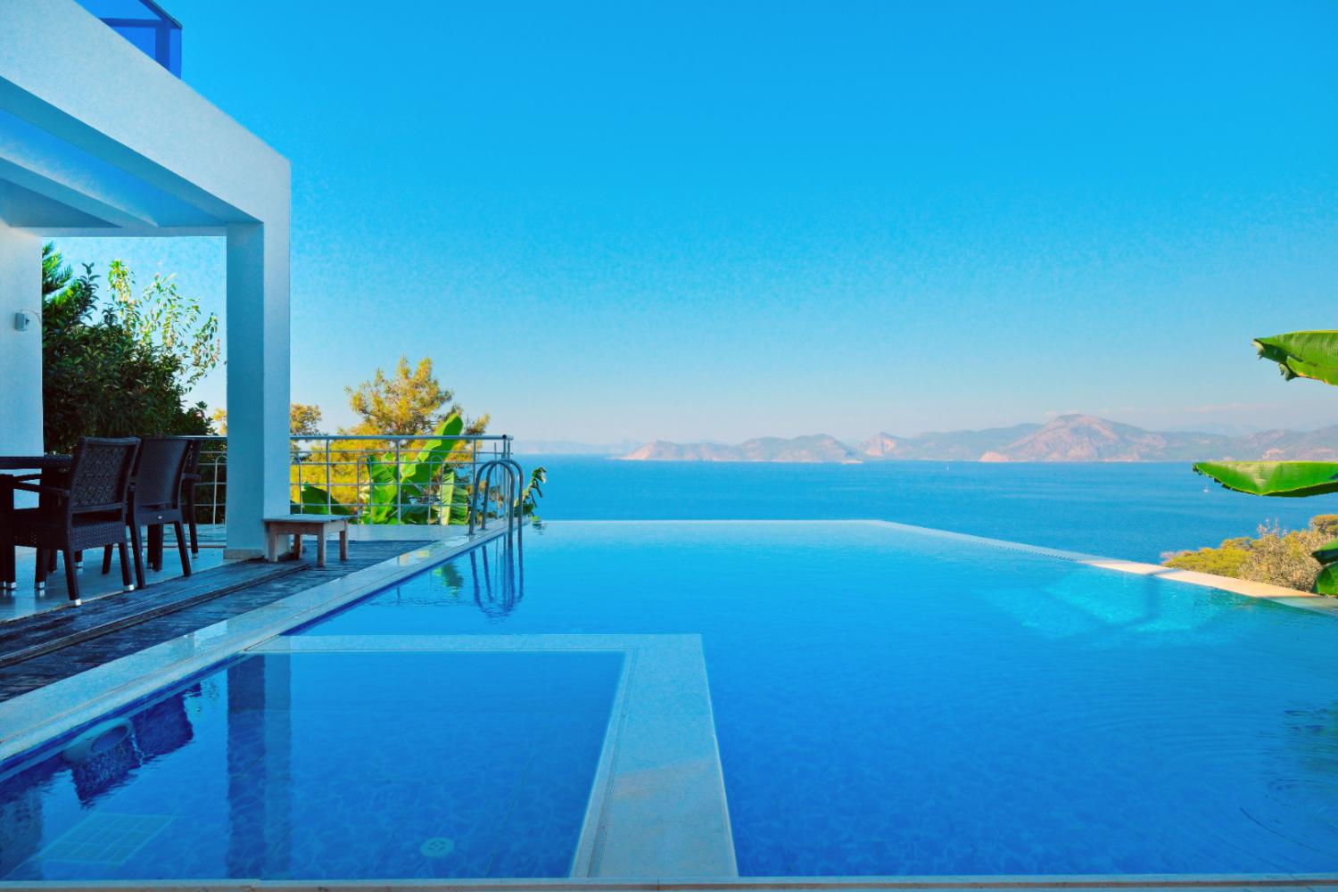 Villa Sonsuz (8) Kişilik Deniz  Manzaralı Geniş Aile ve Arkadaş Grubu Villası